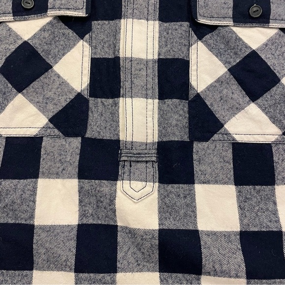 J. Crew Women’s Buffalo Check Half Zip Shirt Jacket Cotton/Wool Blend Size Small - Picture 4 of 13